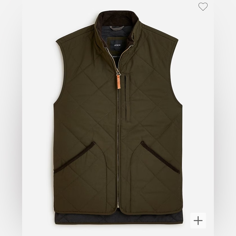 J.Crew Sussex quilted vest with PrimaLoft®
